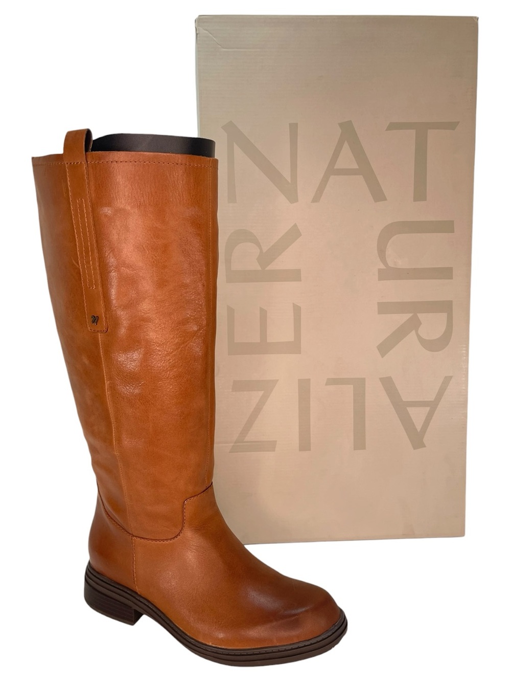 Naturalizer On Time Brown Leather Wide Calf Knee High Womens Boots Size 9.5M - Picture 15 of 15